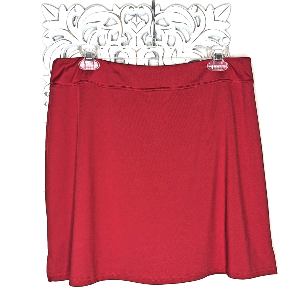 EKOUAER size XL Skort Shorts Skirt Activewear Athleisure Pickleball Golf RED